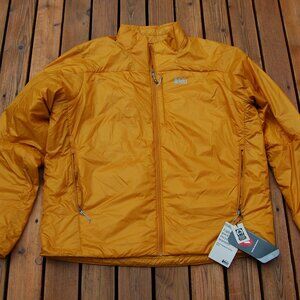 REI Flash Insulated Hiking Jacket Yellow Men's Size XL NWT